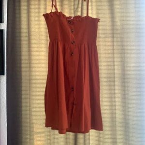 Rust loose dress